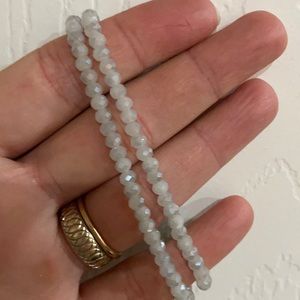 Icy blue choker 13.5 in